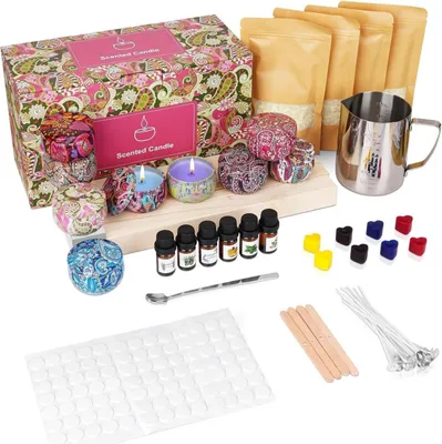 Kerzen Set Selber Machen - Komplettset Mit Sojawachs & Digitalem Schmelzer