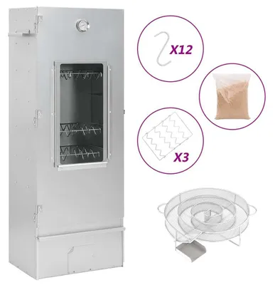 Image de Coldsmoker - Générateur de fumée - Boîte à fumée - Générateur de fumée - Acier revêtu - Inclut un thermomètre