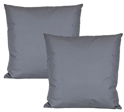 Produktbild von JACK 2er Set 50x50cm Outdoor Kissenhülle Bezug Wasserfest Stuhl Kissen Garten  Blaugrau
