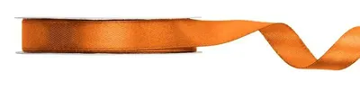 Image de Ruban cadeau satin rouge rouille 25m 12mm de large