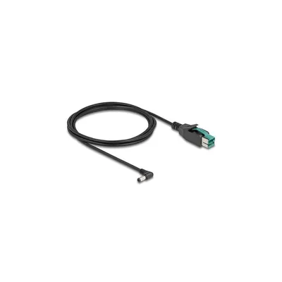 Produktbild von Delock PoweredUSB Kabel Stecker 12 V zu DC 5,5 x 2,1 mm Stecker gewinkelt 2 m