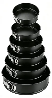 Springform-Set 6-teilig, 12–28 cm, antihaftbeschichtet, Kohlenstoffstahl