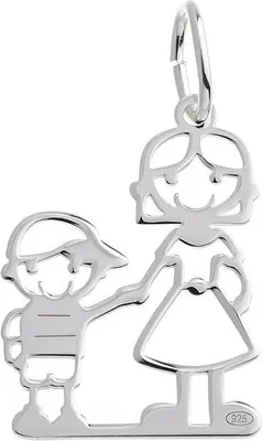 Produktbild von SILBERKETTEN STORE Anhänger Junge und Mutter - 925 Silber
