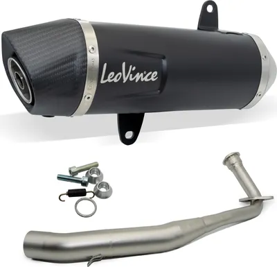 Produktbild von LeoVince 14062K komplette Auspuffanlage schwarz genehmigt für HONDA PCX 125