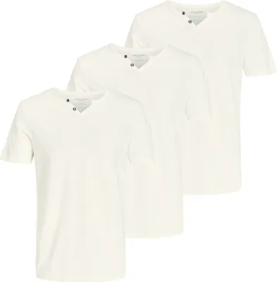 Produktbild von 3er Pack JACK & JONES Herren T-Shirts JJESPLIT Neck Tee SS
