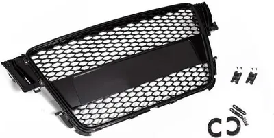Produktbild von Frontgrill Sport schwarz mit Kennzeichenhalter für Audi A5 8T B8 2007-2011