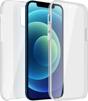 Produktbild von Avizar, 360° Rundum-Schutzhülle (Vorder- und Rückseite) für Apple iPhone 12 / 12 Pro, Transparent