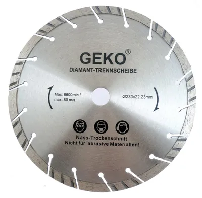 Produktbild von Geko Diamanttrennscheibe Beton Mauerwerk 230mm
