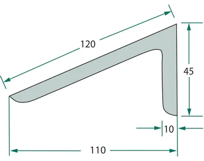 Obrázok produktu pre Predĺženie blatníka zadného kolesa 4000 x 110 mm