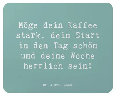 Produktbild von Mr. & Mrs. Panda Mauspad Spruch Selbstzweifel Überwinden - Meeresbrise - Geschenk, Mousepad, Mouse Pad, Gefühl, pc, gute Laune, stark sein, laptop, mausteppich, Sonne