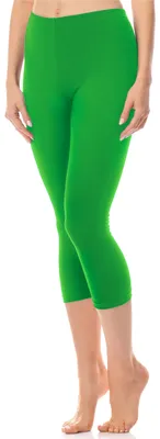 Produktbild von Antié Damen Leggings 3/4 aus Baumwolle AN60-101 (Grün, L)