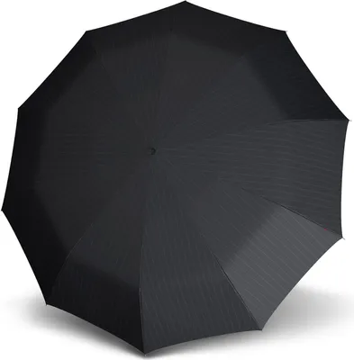Produktbild von Knirps Stockregenschirm Regenschirm T.771 Long Automatic Men's Prints Stripe schwarz