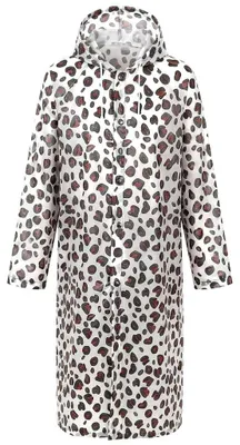 Produktbild von Atmungsaktiver Regenponcho für Damen mit Leopardenmuster