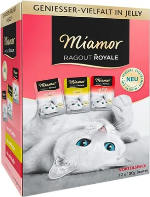 Obrázek produktu pro Miamor Royale 12pack Geniesser - krůta, losos, telecí v želé 12x100g Miamor