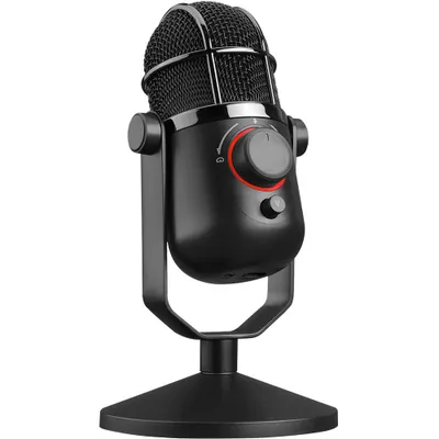 Produktbild von Thronmax Mdrill Dome, Tischmikrofon, 20 - 20000 Hz, 16 Bit, 48 kHz, Schwarz, Drehregler
