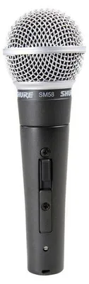 Produktbild von Shure SM58, Studio-Mikrofon, 50 - 15000 Hz, Kardioide, Kabelgebunden, Schwarz, 1 Stück(e)