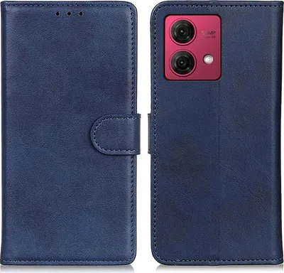 Produktbild von Motorola Moto G84 Hülle - Coverup Luxus Klapphülle - Blau