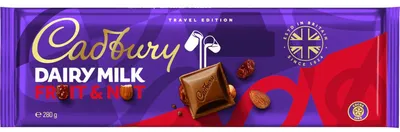 Produktbild von Cadbury Dairy Milk Fruit & Nut Travel Edition 280g
