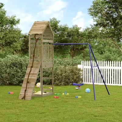 Produktbild von Möbel Spielturm Imprägniertes Kiefernholz - Schaukeln 3156903