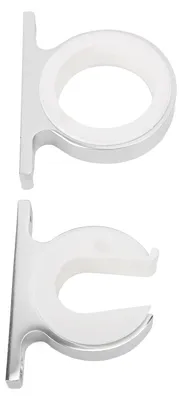 Image de Ensemble de supports à tige unique en alliage d'aluminium avec finition anodisée, support multifonctionnel et sécurisé, installation flexible pour le bois et le métal