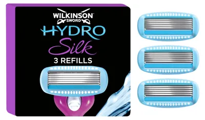 Productafbeelding van Wilkinson Sword Hydro Silk, vervangbare mesjes voor scheerapparaten, voor dames, 3 stuks