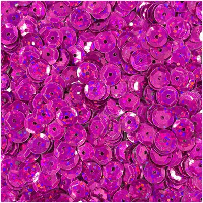 Obrázok produktu pre Holografické okrúhle flitre 9mm 15g - Loveart - tmavoružová