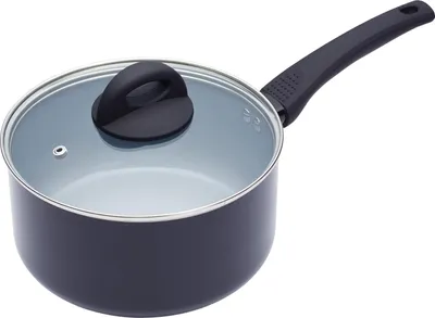 Obrázek produktu pro Pánev odolná proti poškrábání - nepřilnavý povrch - 1 kus - černá - hliník