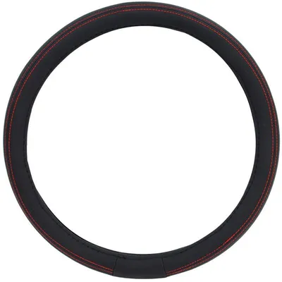 Obrázek produktu pro Potah volantu 37-39cm - černý / červené obšití