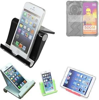 Produktbild von K-S-Trade Handy-Ständer kompatibel mit AGM G2 Guardian faltbarer Tischständer Smartphone Tablet Halterung Reise
