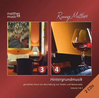Produktbild von Hintergrundmusik. Vol.3+4, 2 Audio-CDs