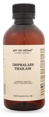 Produktbild von Art of Vedas Triphaladi Thailam 200ml - Ayurvedisches Pflegeöl für Kopf und Körper