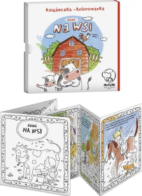 Produktbild von Malbuch-Harmonika "Ein Tag auf dem Lande" MONUMI