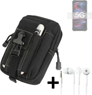Produktbild von K-S-Trade Gürteltache + Kopfhörer kompatibel mit UMIDIGI Bison GT2 Pro 5G Gürtel Tasche Holster Schutz Hülle Handy Hülle  schwarz inkl.