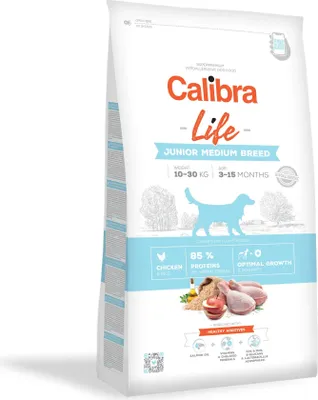 Productafbeelding van Dog Life Junior Medium Hondenvoer, Kip, 2,5 kg