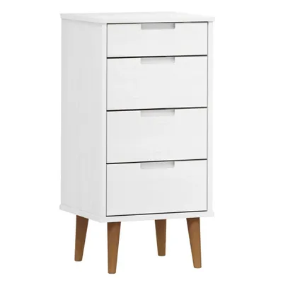 Obrázek produktu pro vidaXL Zásuvková skříňka MOLDE bílá 40x35x82 cm Masivní borovicové dřevo