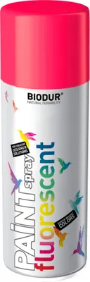 Produktbild von Biodur | Sprühlack - Rot (RAL 3026) - 400ml, Fluorlack, Sprühfarbe, Acryllack, Fluoreszierend, Lackspray