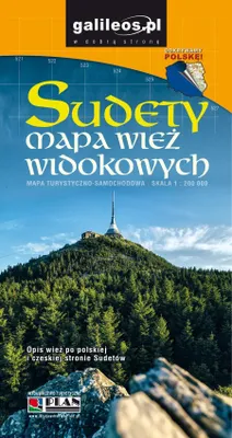 Zdjęcie produktu dla Sudety - mapa wież widokowych 1:200 000