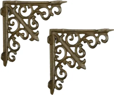 Produktbild von Regalhalter Regalträger Eckwinkel Gusseisen 2er Set