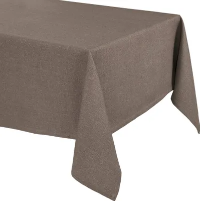 Immagine prodotto di Elegante tovaglia dall'effetto lino pregiato, tovaglia e runner da tavola Lina, color nocciola, (rettangolare 200x135 cm)