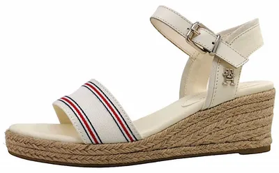Produktbild von TOMMY HILFIGER SHIRTING WEDGE SANDAL Weiß