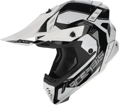 Immagine prodotto di Casco da motocross ACERBIS X-Track 22.06 Bianco e nero lucido taglia XL