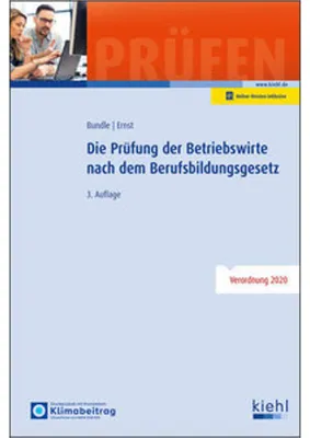 Produktbild von Die Prüfung der Betriebswirte nach dem Berufsbildungsgesetz