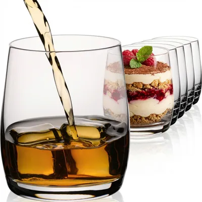 Produktbild von IMPERIAL glass Whiskeygläser 6er Set 340ml - Trinkgläser aus Glas spülmaschinenfest
