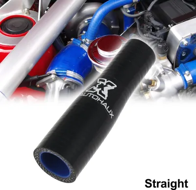 Image de 11-19mm 0.43"-0.75" ID Droit Réducteur Silicone Tuyau pour Voiture Noir