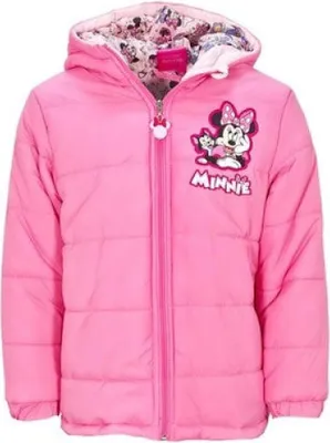 Produktbild von Disney Minnie Maus Kinder Winterjacke Jacke Kapuze Mädchen – Rosa / 98