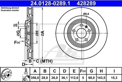 Image de Disque de frein ATE 24.0128-0289.1