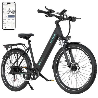 Produktbild von HITWAY E Bike, Elektrofahrrad 27,5 Zoll für Erwachsene Unisex, 250W Motor, 36V 13Ah Lithium Akku, 7-Gang,NFC,APP,Pendler Ebike,Reichweite 60-100km