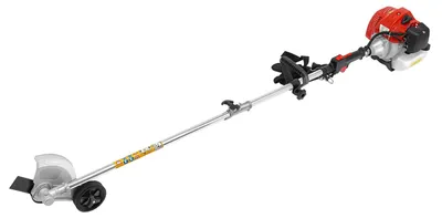 Obrázek produktu pro Benzínová vyžínačka – 43 cm³ dvoutaktní vyžínačka – ruční sekačka na okraje trávníku – nastavitelná rukojeť – červená