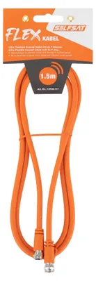 Produktbild von Selfsat Ultra Flexibles Koax-Kabel mit 2xF-Stecker Koaxialkabel 1,5m flexibles Flexkabel