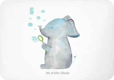 Produktbild von Mr. & Mrs. Panda Kühlschrankmagnet Elefant Seifenblasen - Weiß - Geschenk, Lustige Sprüche, Heimat, Elefanten, Notizhalter, magnet, Liebe, whiteboardmagnet, zettelhalter